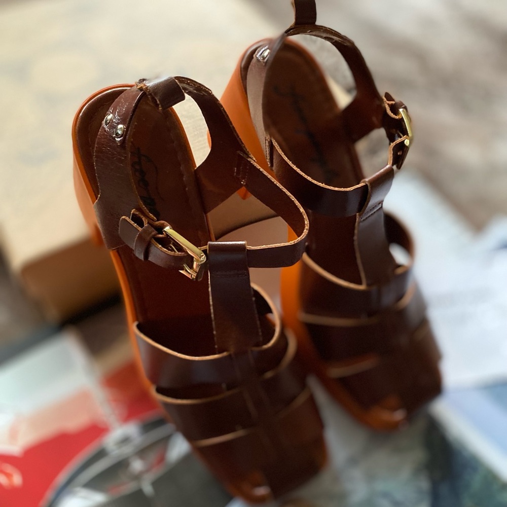 Free People Pacific Platform Fishermen Heels - Picture 7 of 16